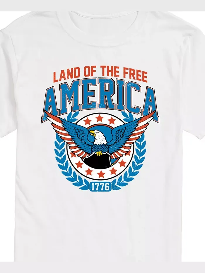 Мужская футболка Americana Land of The Free с коротким рукавом AIRWAVES — изображение 3 из 3, белый
