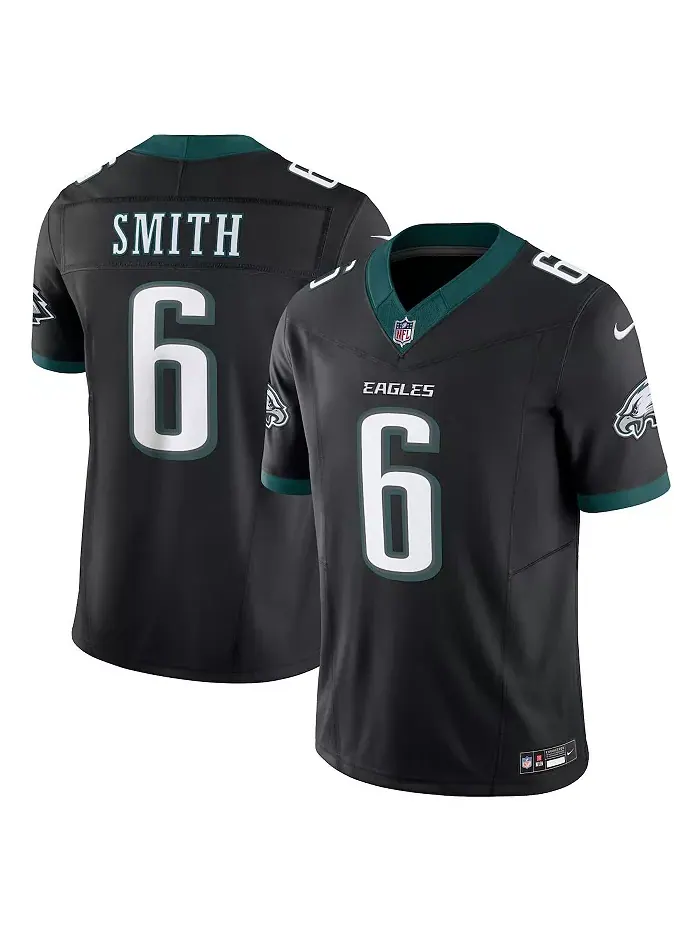 Мужская лимитированная джерси Philadelphia Eagles Vapor F.U.S.E. DeVonta Smith Kelly Nike — изображение 1 из 5, черный