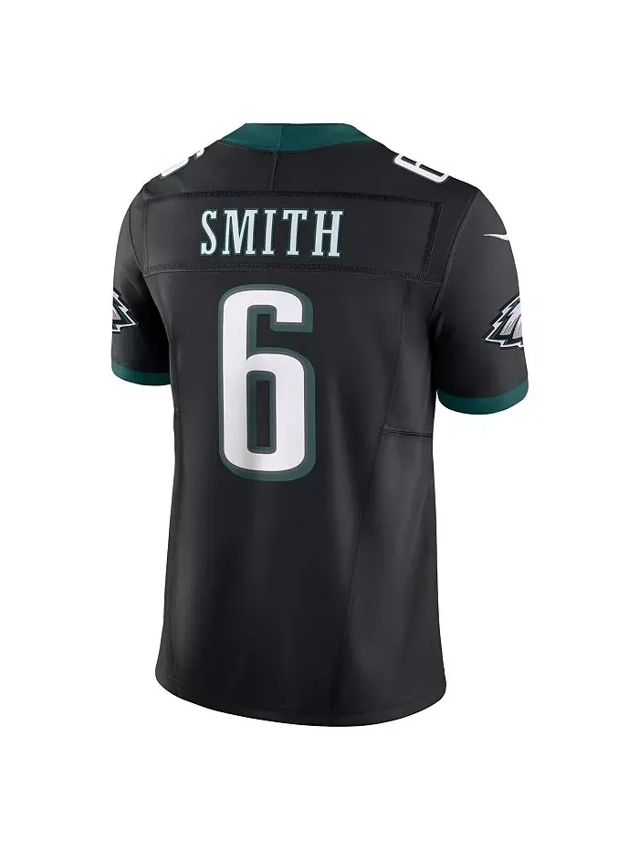 Мужская лимитированная джерси Philadelphia Eagles Vapor F.U.S.E. DeVonta Smith Kelly Nike — изображение 2 из 5, черный