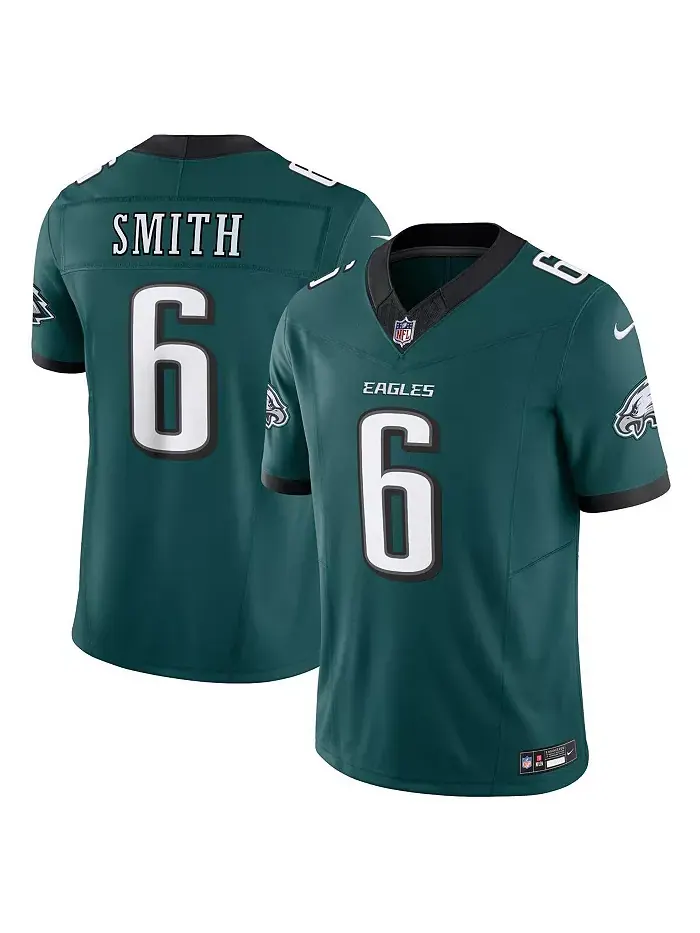Мужская лимитированная джерси Philadelphia Eagles Vapor F.U.S.E. DeVonta Smith Kelly Nike — изображение 1 из 5, зеленый