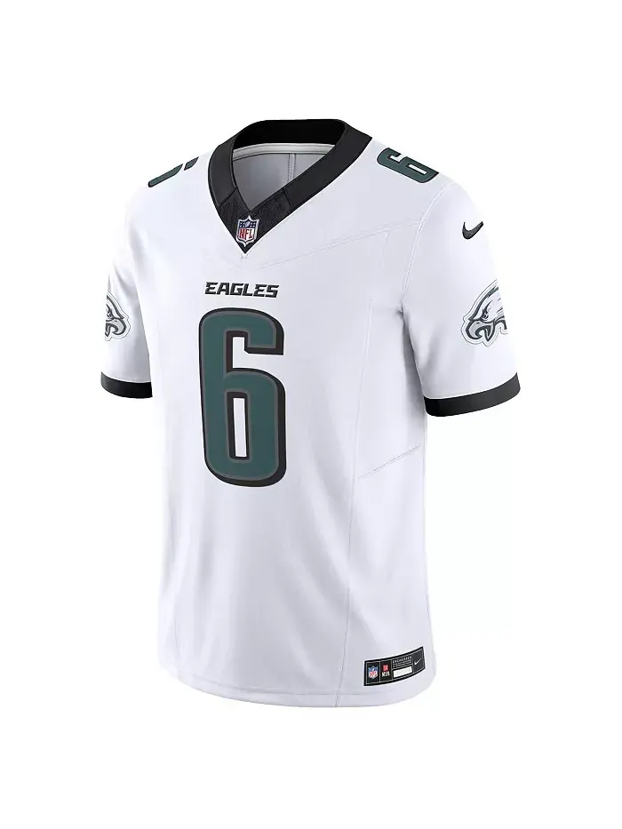 Мужская лимитированная джерси Philadelphia Eagles Vapor F.U.S.E. DeVonta Smith Kelly Nike — изображение 3 из 5, белый