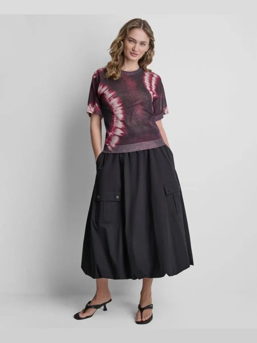 Женский свитер с короткими рукавами и принтом Dkny — изображение 4 из 5