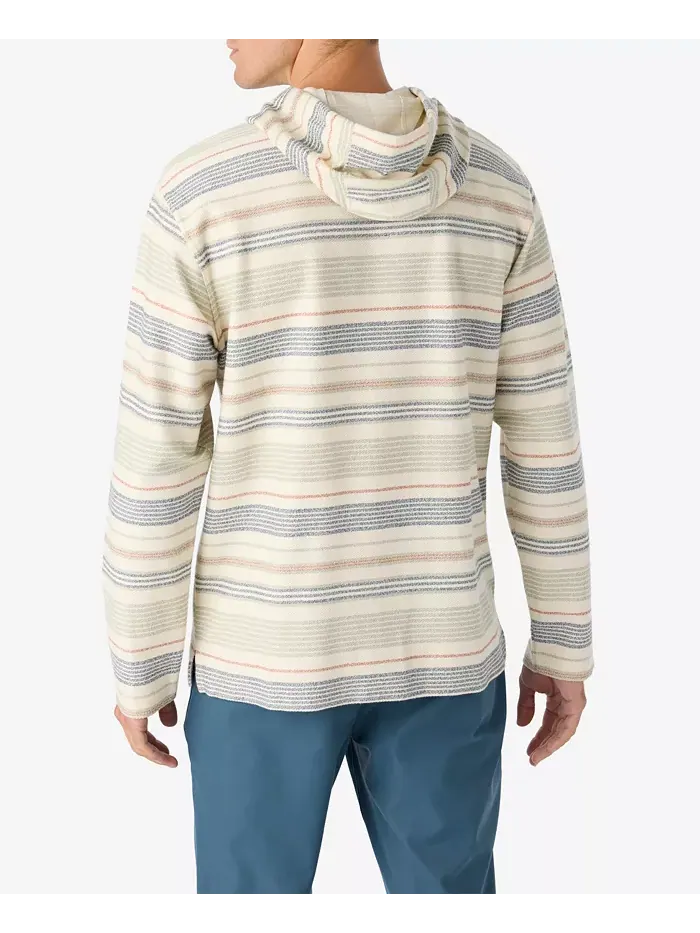 Толстовка Men's Bavaro Stripe Poncho Fleece Tops O'Neill — изображение 2 из 8, бежевый