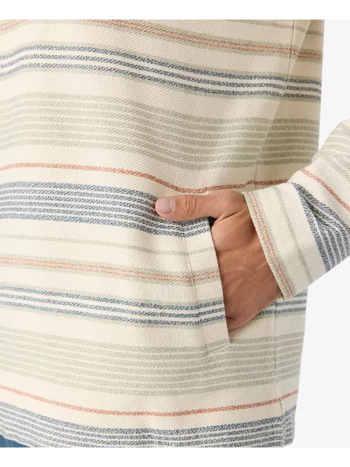 Толстовка Men's Bavaro Stripe Poncho Fleece Tops O'Neill — изображение 5 из 8, бежевый