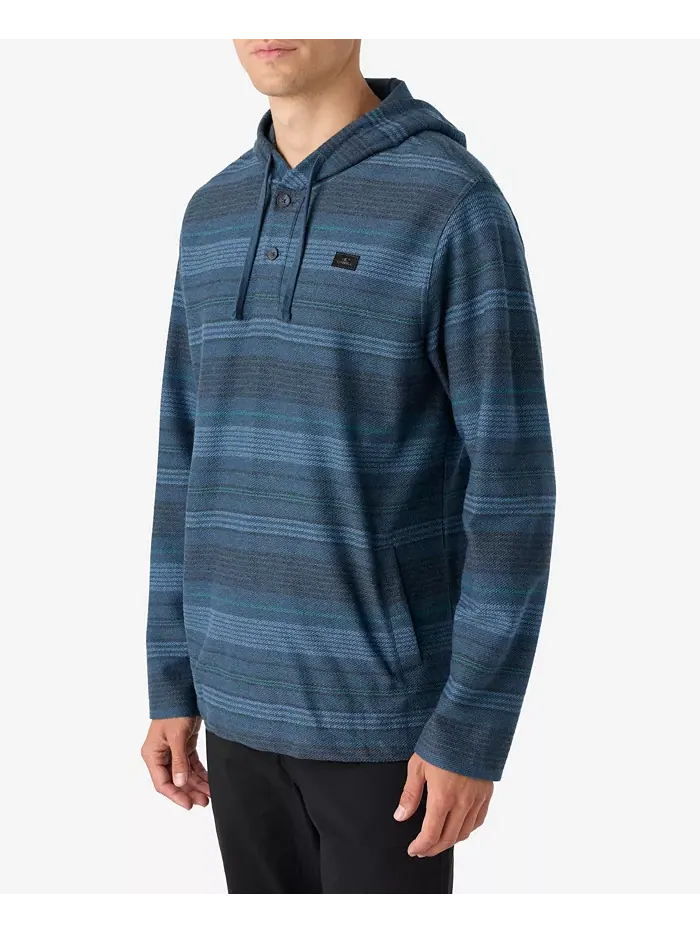 Толстовка Men's Bavaro Stripe Poncho Fleece Tops O'Neill — изображение 7 из 8, бежевый