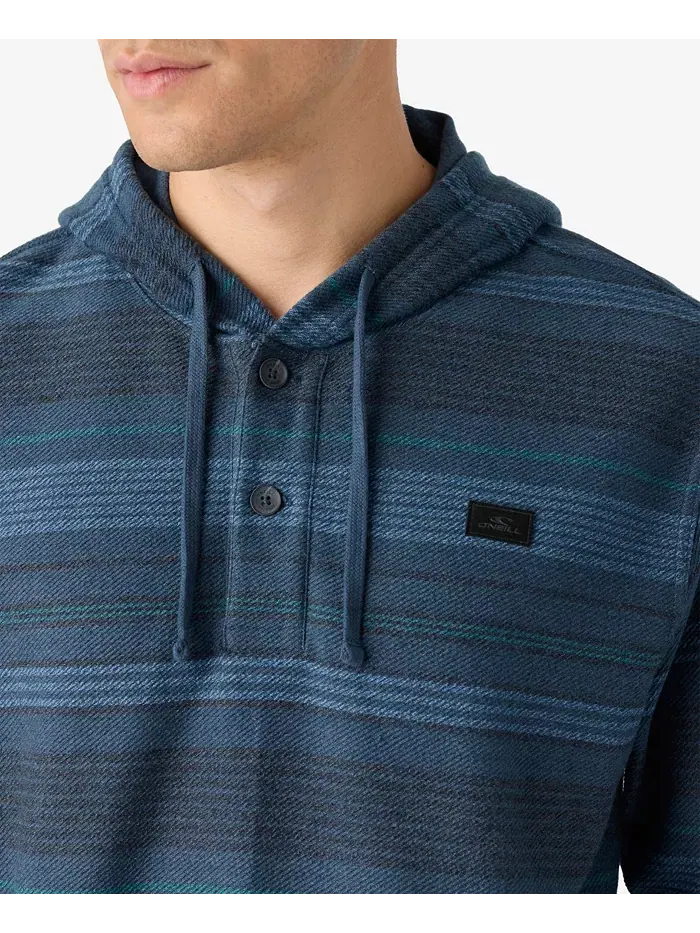 Толстовка Men's Bavaro Stripe Poncho Fleece Tops O'Neill — изображение 8 из 8, бежевый