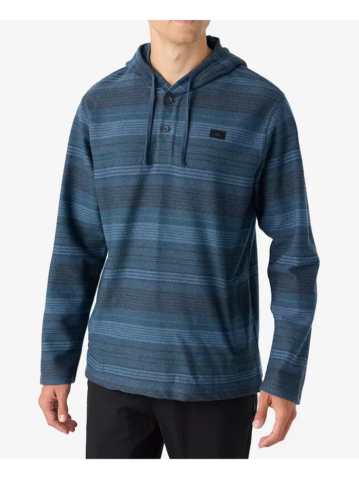 Толстовка Men's Bavaro Stripe Poncho Fleece Tops O'Neill — изображение 1 из 4, темно-синий