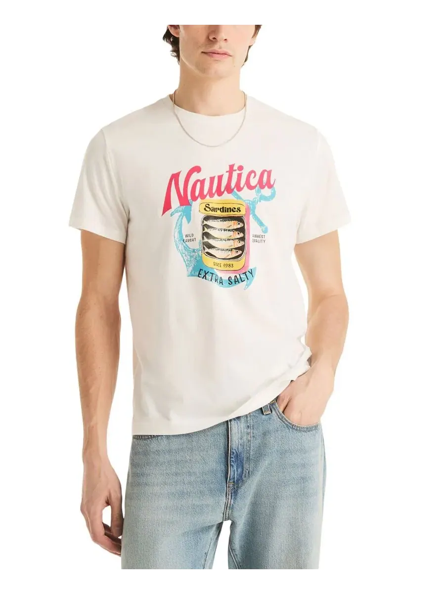Мужская футболка с коротким рукавом Extra Salty Nautica — изображение 1 из 5, белый