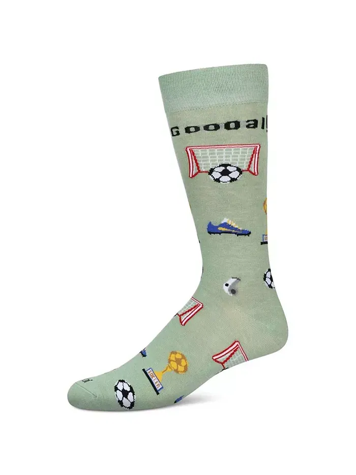 Мужские спортивные носки Novelty Crew MeMoi — изображение 1 из 1, цвета футбольного поля