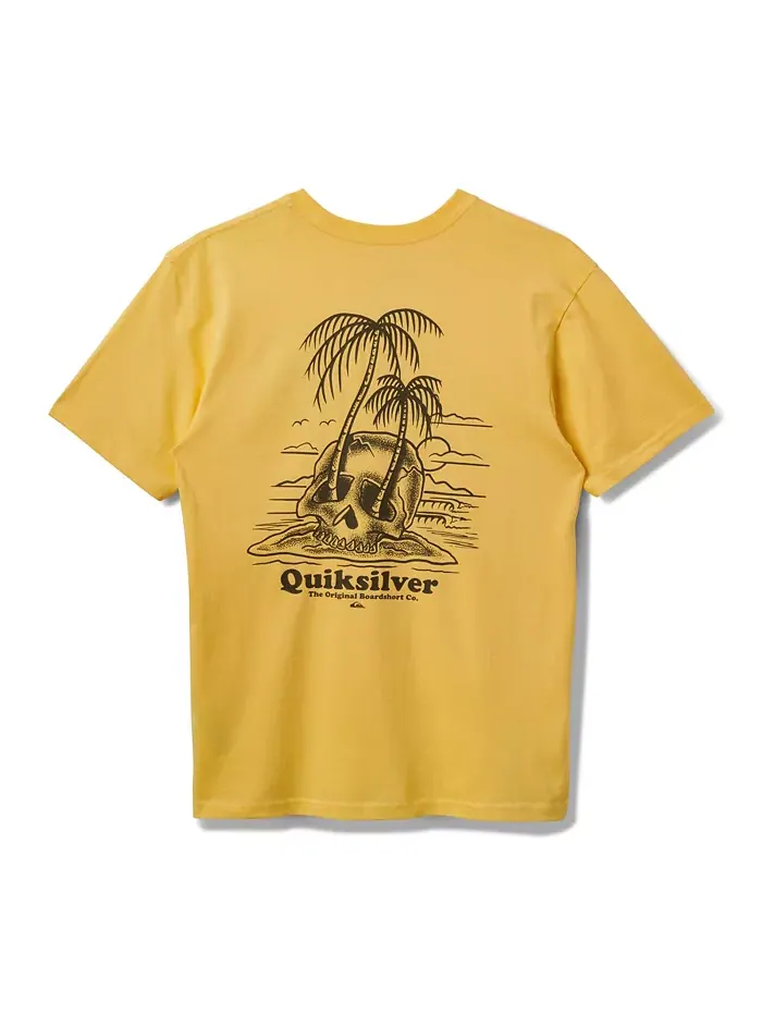 Мужская футболка с коротким рукавом Overgrown Quiksilver — изображение 1 из 6, золотистый