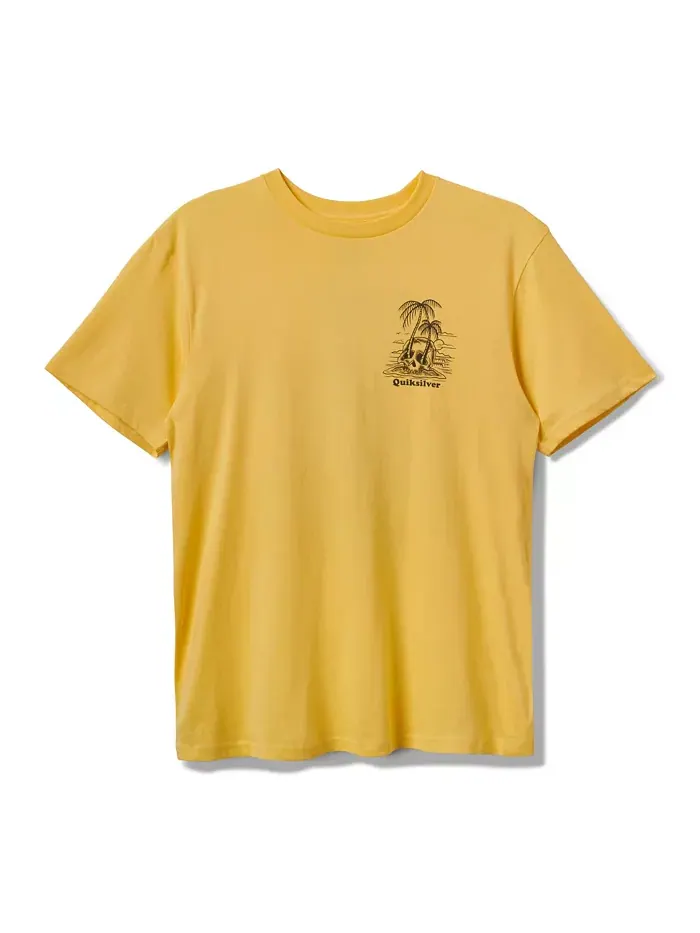 Мужская футболка с коротким рукавом Overgrown Quiksilver — изображение 2 из 6, золотистый