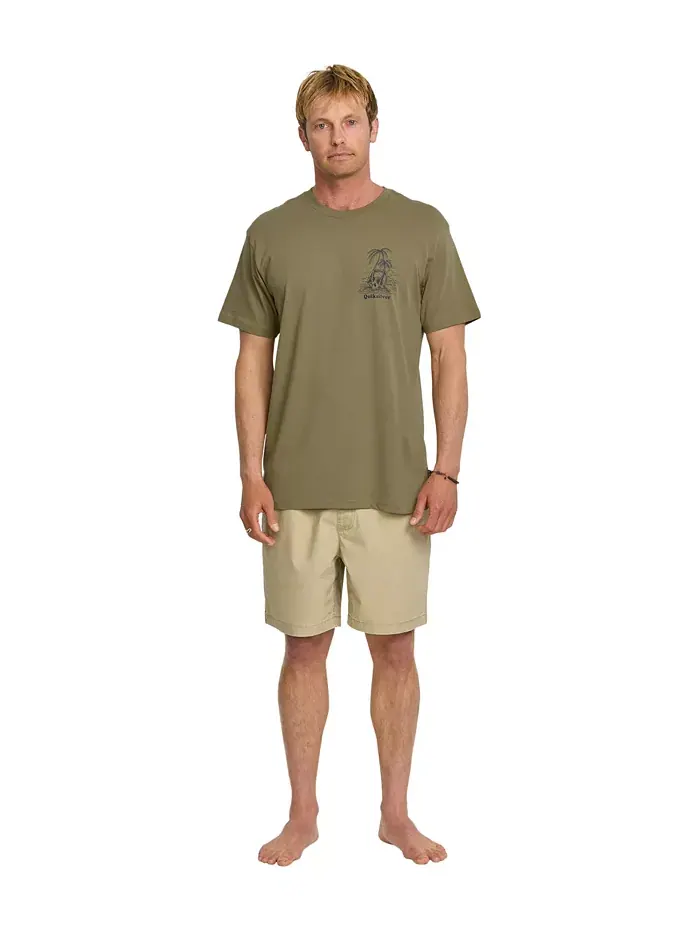 Мужская футболка с коротким рукавом Overgrown Quiksilver — изображение 6 из 6, золотистый