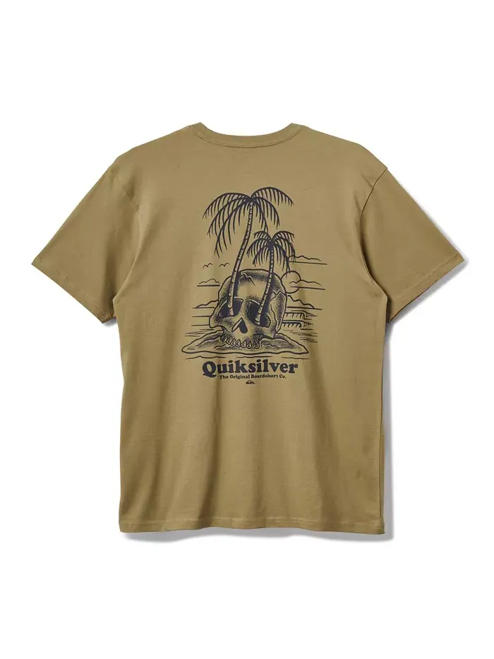 Мужская футболка с коротким рукавом Overgrown Quiksilver — изображение 6 из 7, зеленый