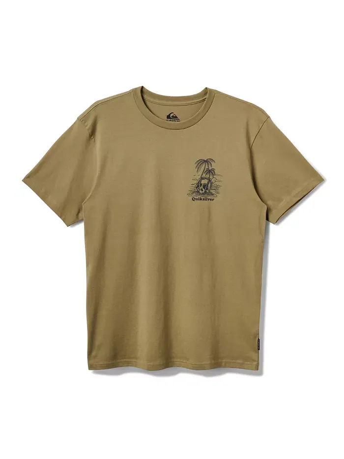 Мужская футболка с коротким рукавом Overgrown Quiksilver — изображение 7 из 7, зеленый