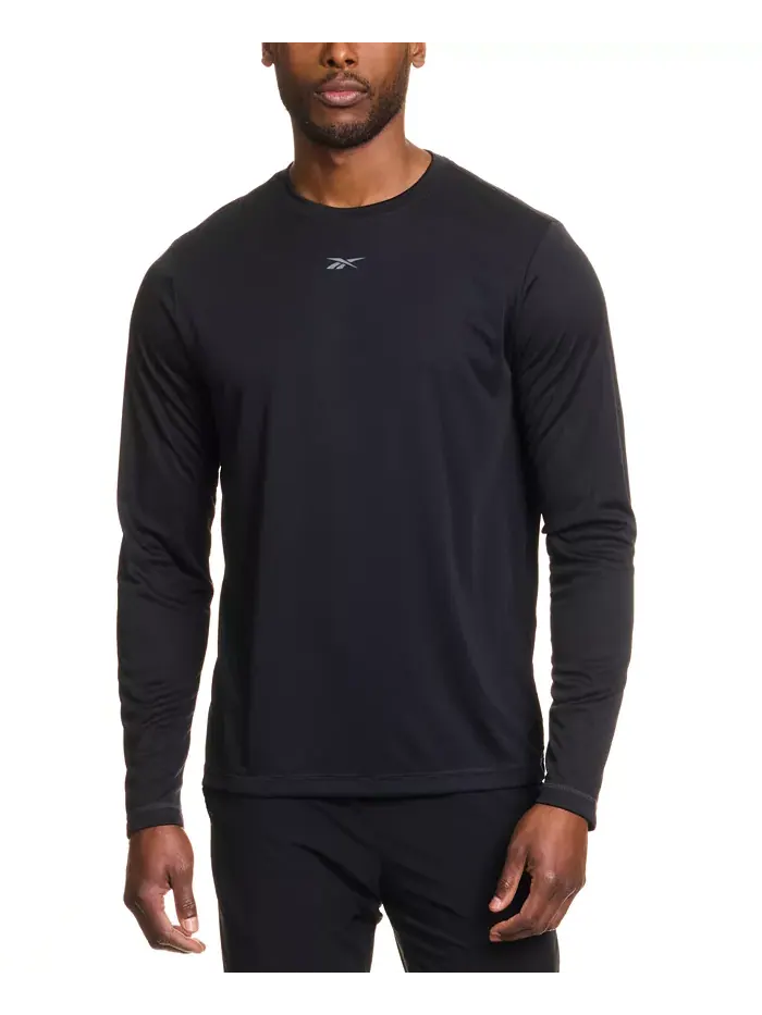 Мужская футболка с длинным рукавом Tech и логотипом Crewneck Reebok