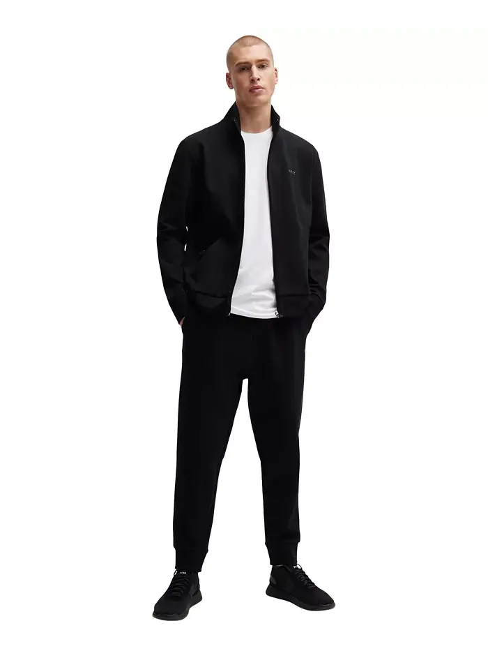 Мужская футболка с контрастным логотипом Regular-Fit Hugo Boss — изображение 4 из 4, белый
