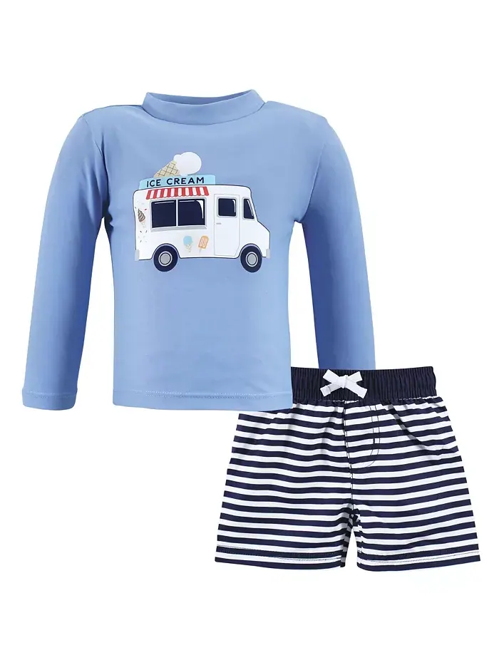 Детский комплект для плавания Hudson, модель Ice Cream Truck, для мальчиков 9-12 месяцев Hudson Baby — изображение 1 из 3