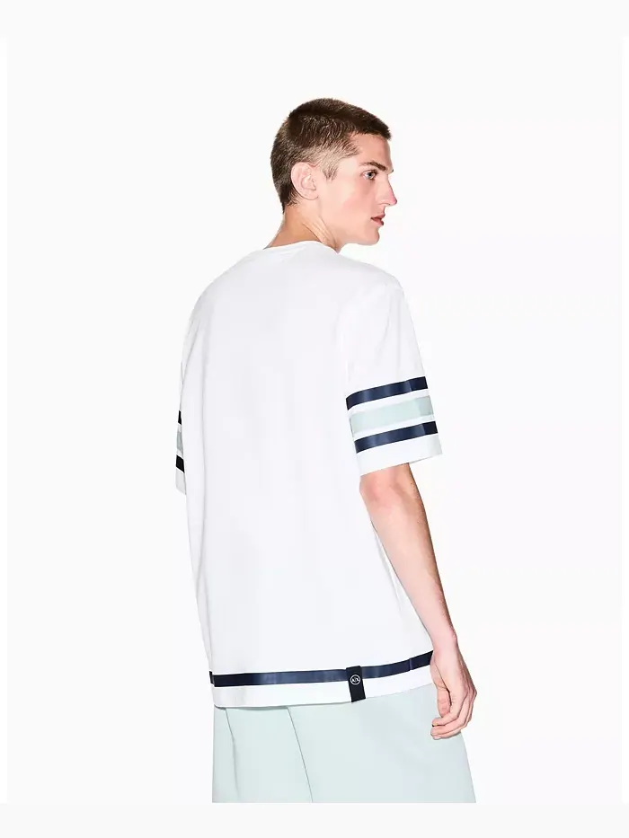 Мужская футболка «91» A|X Armani Exchange — изображение 5 из 15, бежевый/бежевый