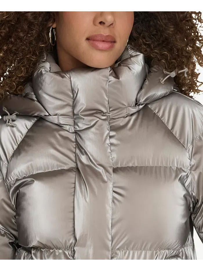 Женская стеганая куртка с капюшоном Puffer Levi's — изображение 13 из 14, мавент