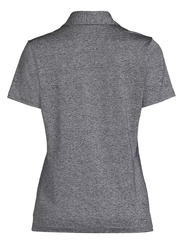 Женская быстросохнущая рубашка-поло с коротким рукавом и принтом Space Dye Sport Neck Lands' End — изображение 4 из 4
