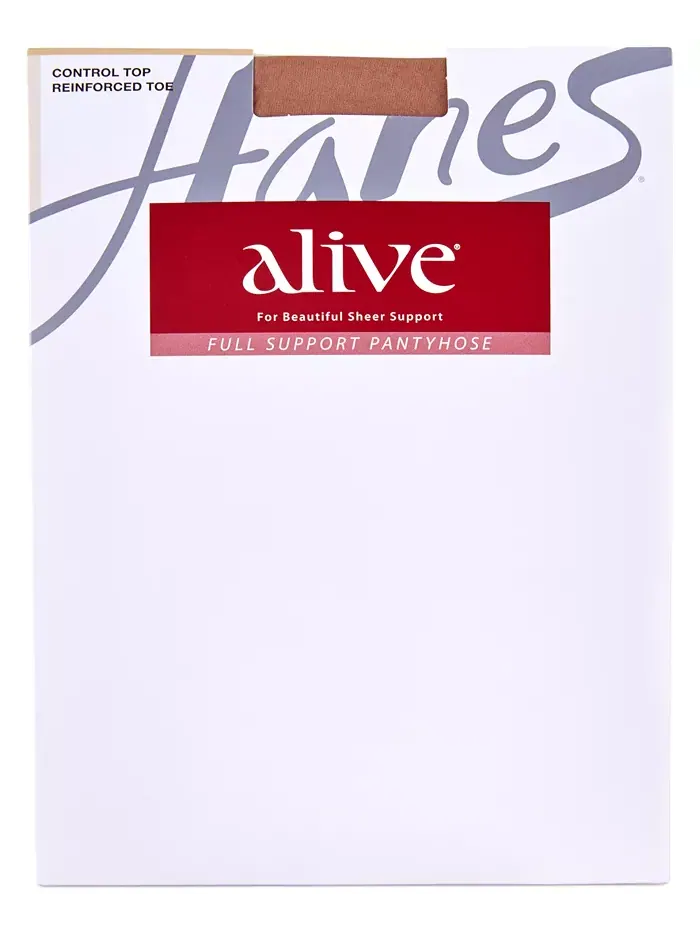 Hanes Alive Колготки с полной поддержкой и контрольным верхом с градуированной компрессией ALLSTAR — изображение 2 из 2