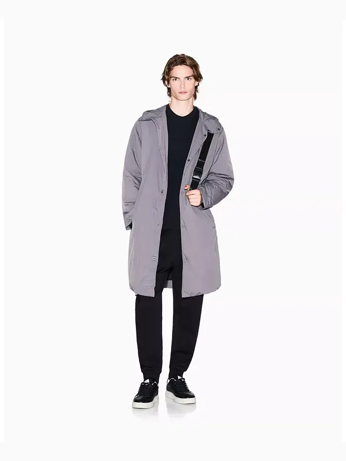 Мужская толстовка Tonal Grid Box Crewneck A|X Armani Exchange — изображение 2 из 5, черный