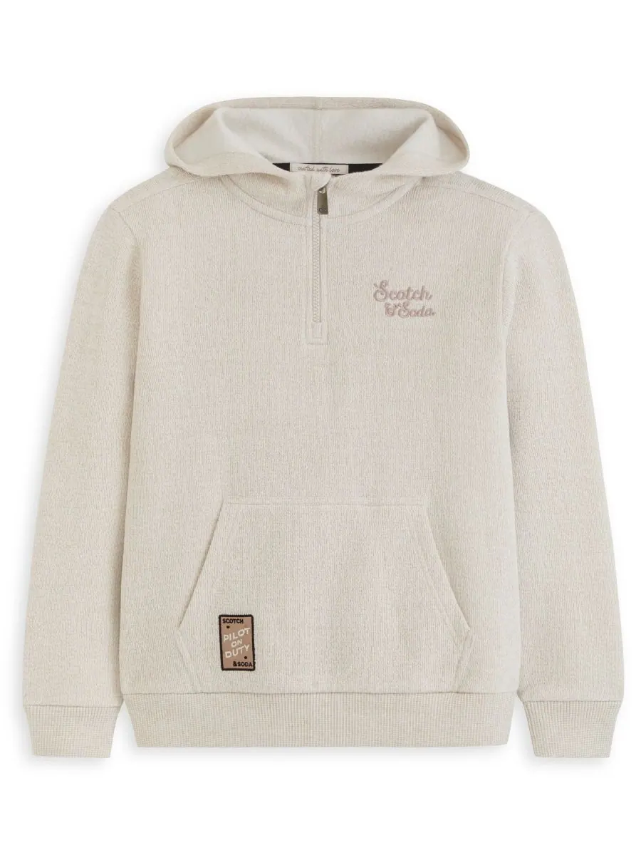 Детская толстовка с застежкой-молнией на четверть длины (8-20 лет) SCOTCH & SODA — прозрачный