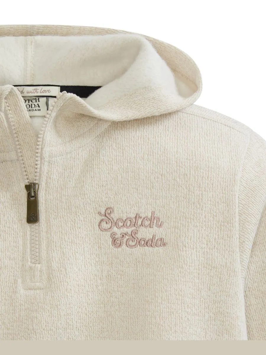 Детская толстовка с застежкой-молнией на четверть длины (8-20 лет) SCOTCH & SODA — изображение 3 из 4, прозрачный