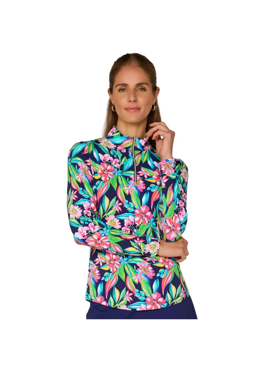 Топ с длинными рукавами и воротником-стойкой от G Lifestyle G Lifestyle Clothing