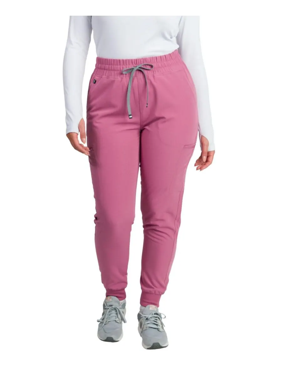 Женские спортивные брюки Madison Mid-rise Slim Jogger Scrub Pant Medgear — фиолетовый