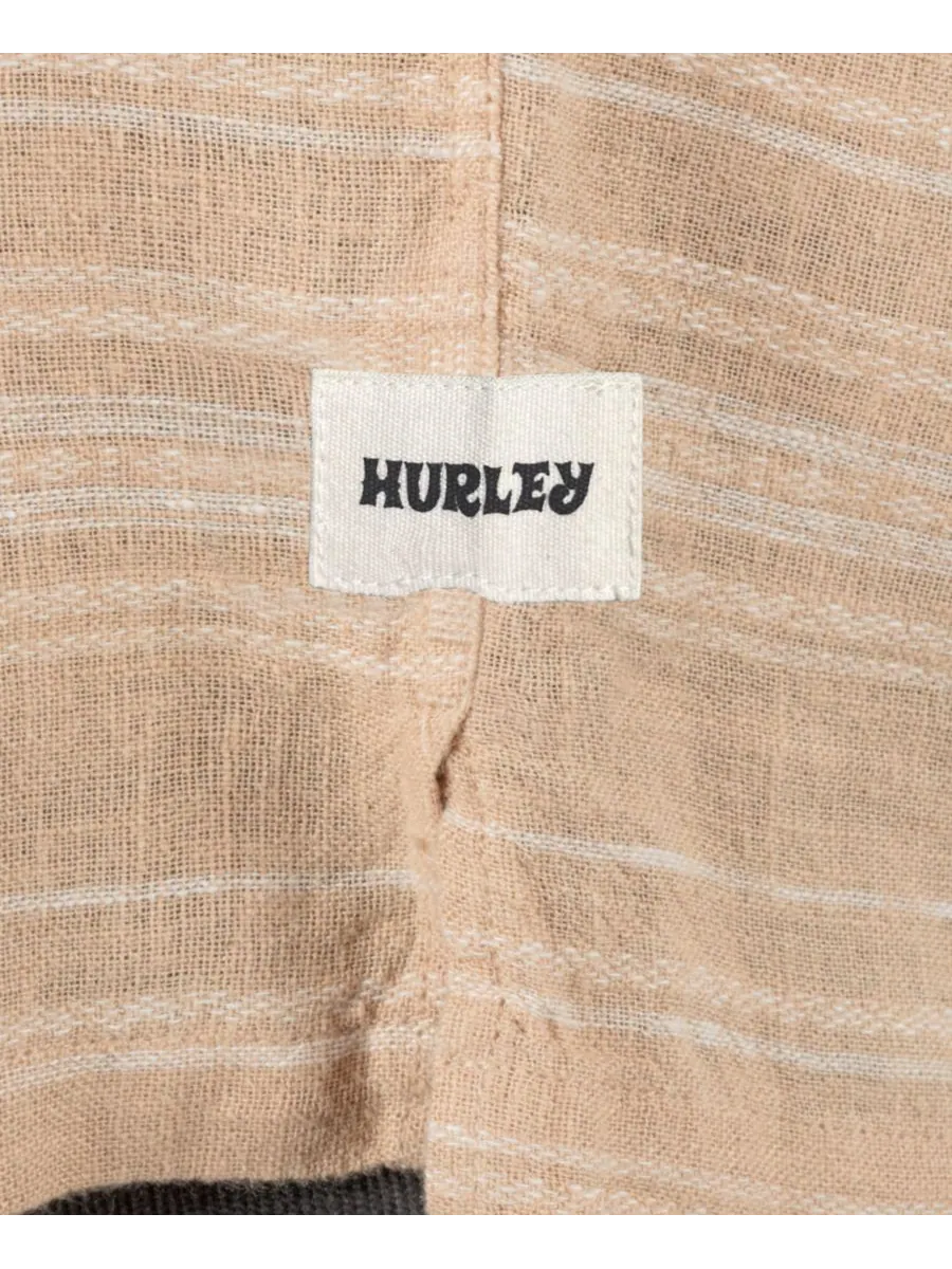 Мужская рубашка с коротким рукавом Oceanside Hurley — изображение 3 из 5, коричневый