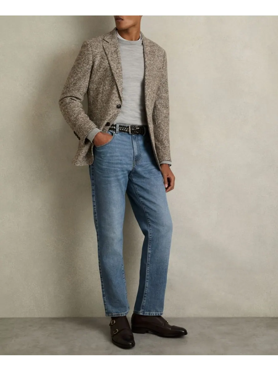 Мужские джинсы прямого кроя REISS — изображение 3 из 6, синий