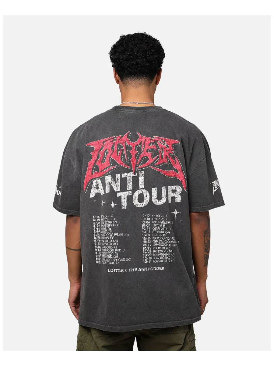 Мужская винтажная футболка Anti Tour Loiter — изображение 5 из 5, нет цвета