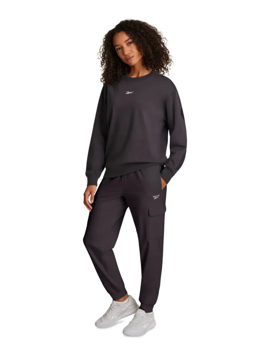 Женская футболка оверсайз Vector с круглым вырезом Reebok — изображение 2 из 6, серый