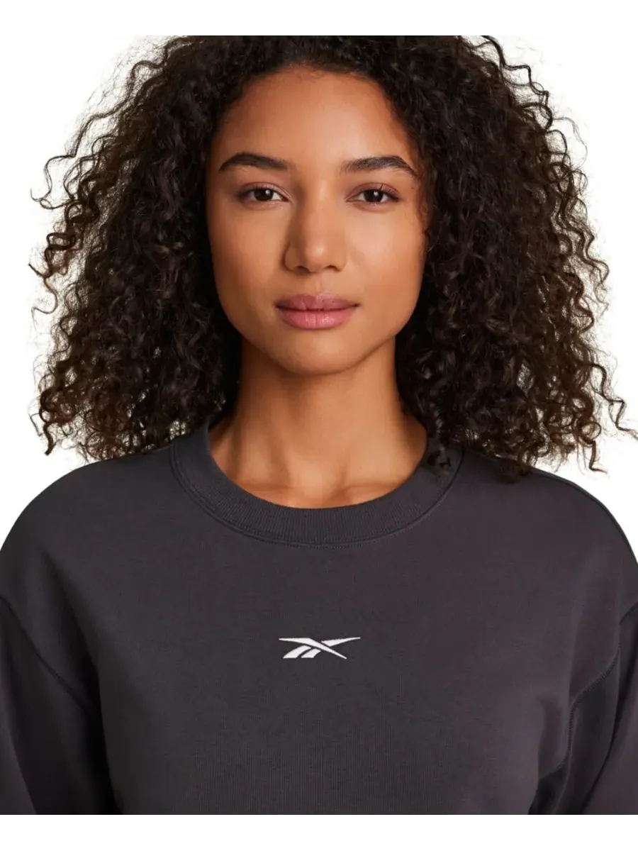 Женская футболка оверсайз Vector с круглым вырезом Reebok — изображение 4 из 6, серый