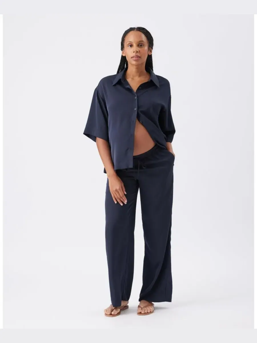Женские атласные брюки Tamara, цвет Midnight Ripe Maternity — изображение 5 из 7