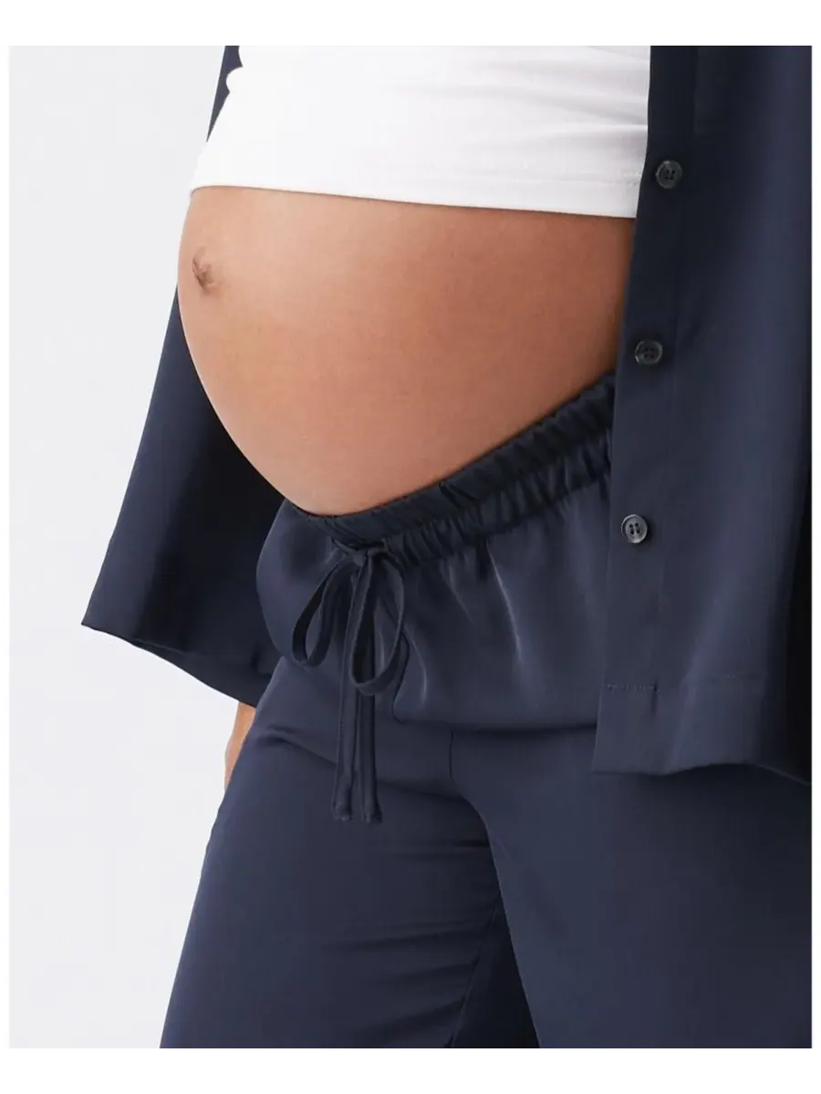 Женские атласные брюки Tamara, цвет Midnight Ripe Maternity — изображение 6 из 7