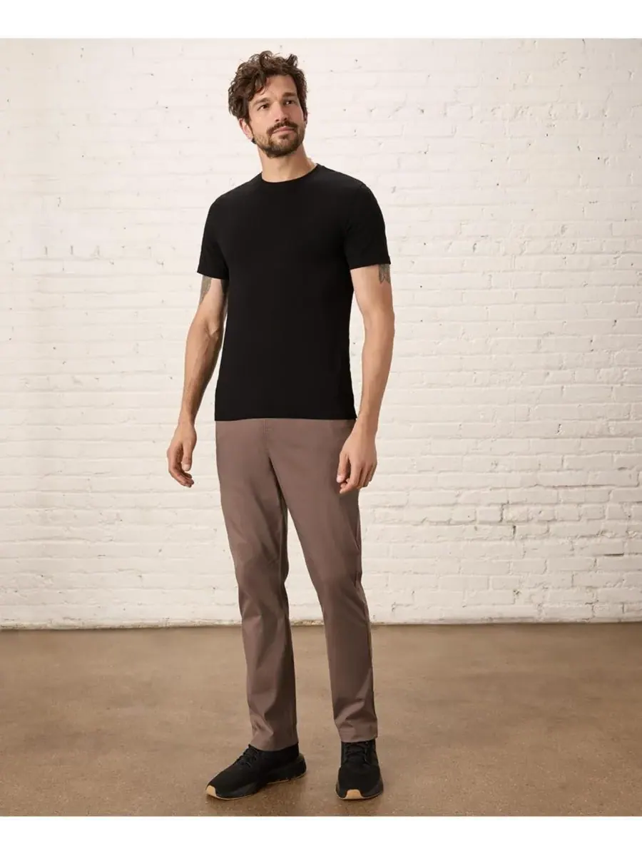 Мужская футболка Luxe Signature Slim Crew Neck из органического хлопка Pact — изображение 2 из 5, черный