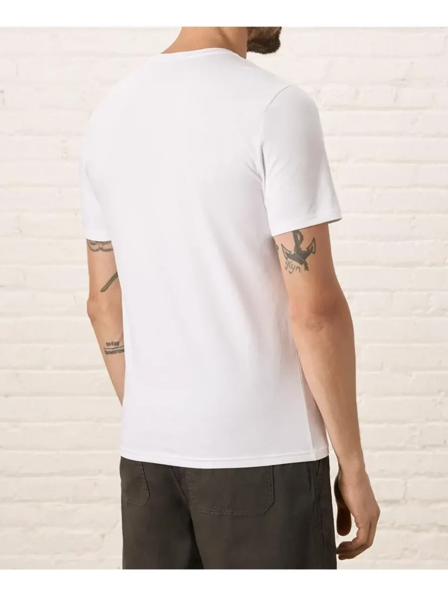 Мужская футболка Luxe Signature Slim Crew Neck из органического хлопка Pact — изображение 4 из 5, белый