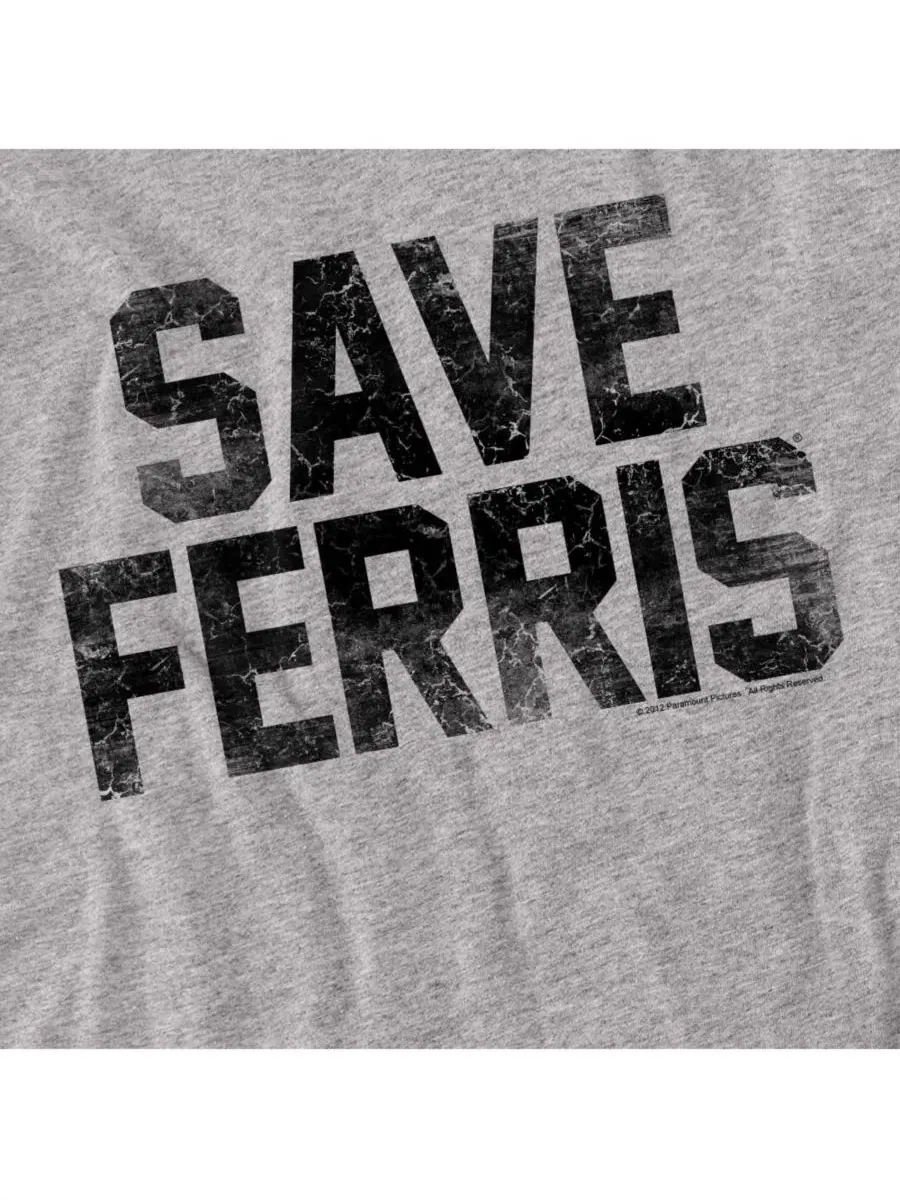 Футболка с принтом Save Ferris Ferris Bueller — изображение 3 из 3, приглушенный