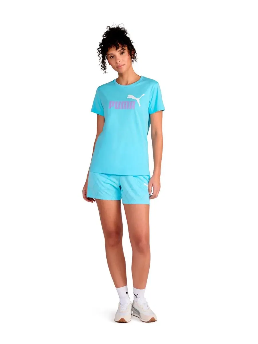 Женская футболка с коротким рукавом и круглым вырезом Puma — изображение 2 из 4, синий