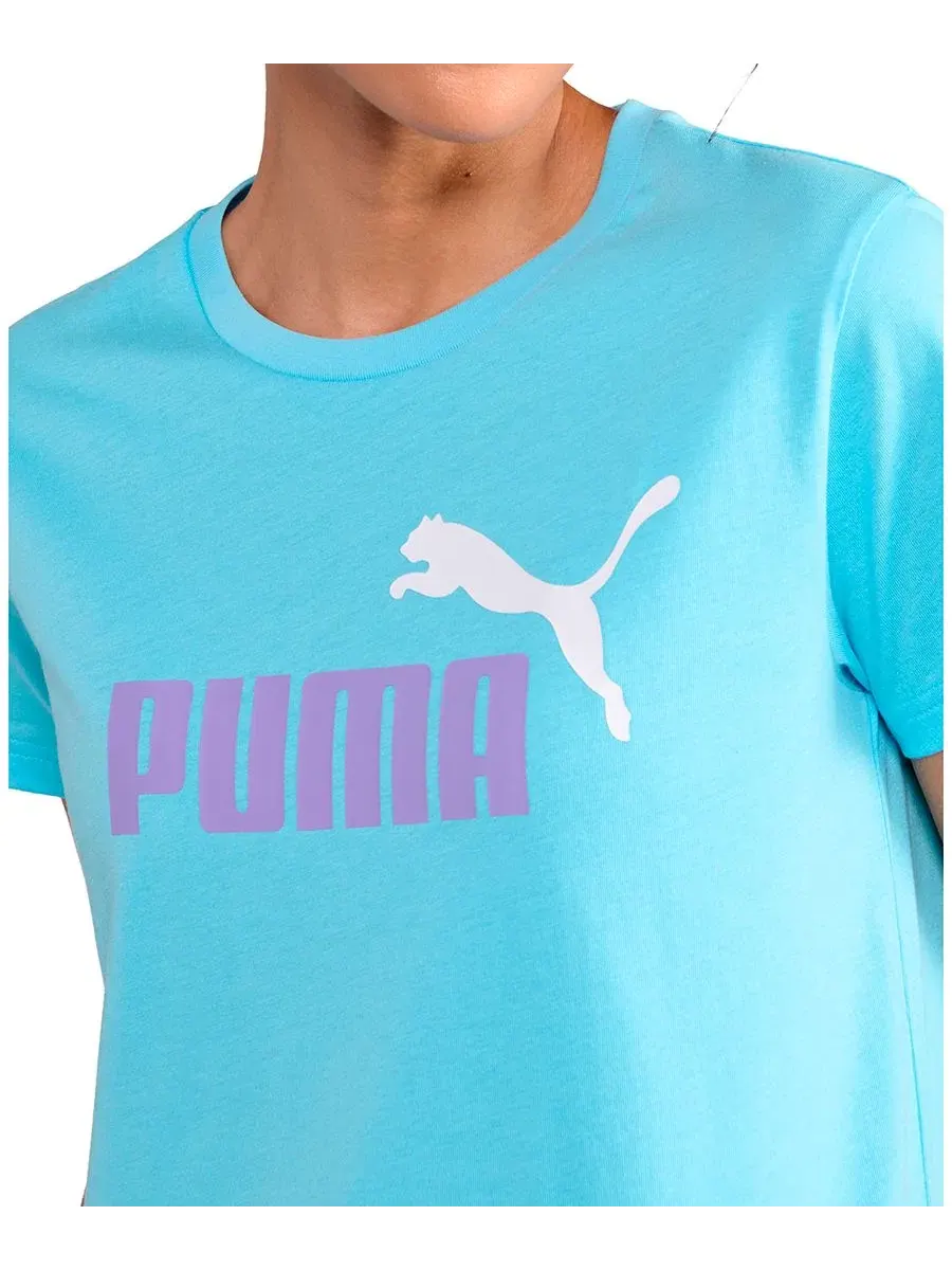 Женская футболка с коротким рукавом и круглым вырезом Puma — изображение 3 из 4, синий