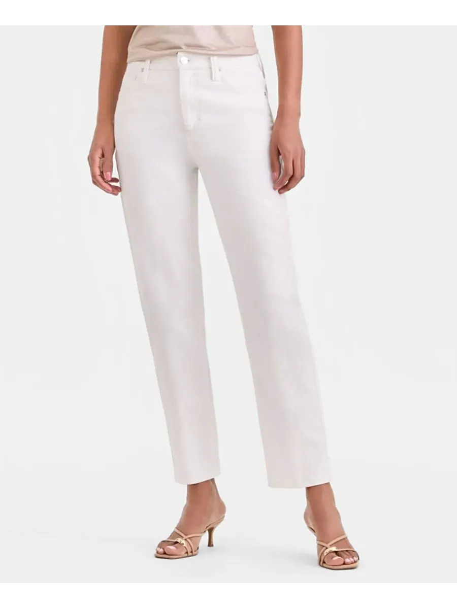 Женские прямые джинсы с высокой посадкой до щиколотки I.N.C. International Concepts, Bright Wht Wash