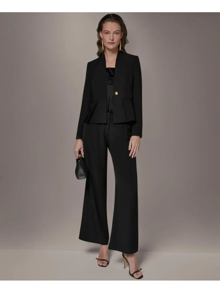 Женский однопуговичный блейзер Donna Karan New York — изображение 7 из 8, черный