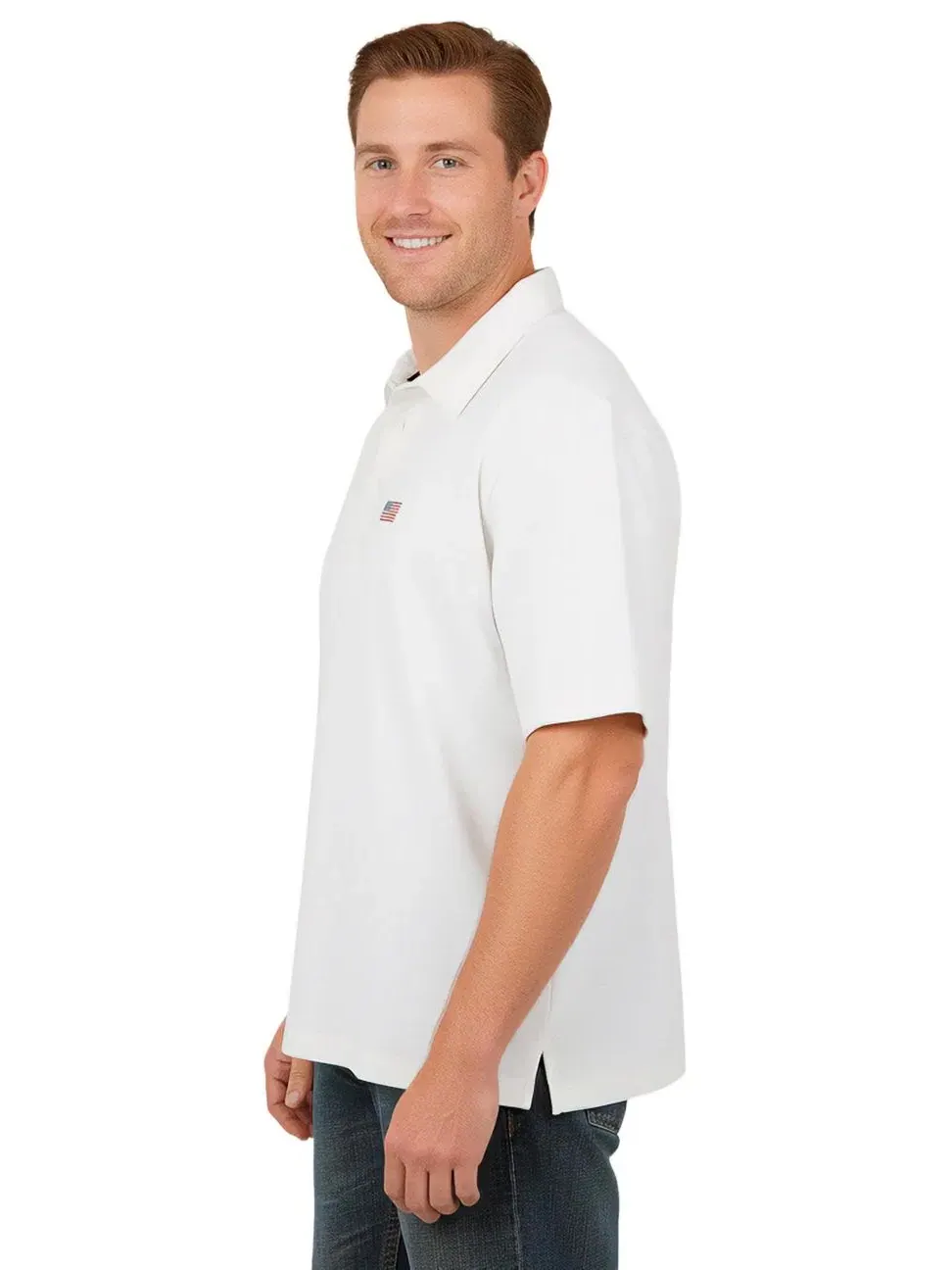 Поло с длинным рукавом Americana Polo KingSize — изображение 4 из 4, белый