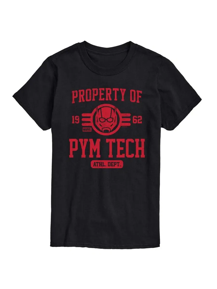 Мужская футболка с коротким рукавом Marvel Ant-Man Property Of Pym Tech с графическим принтом — изображение 1 из 3, черный