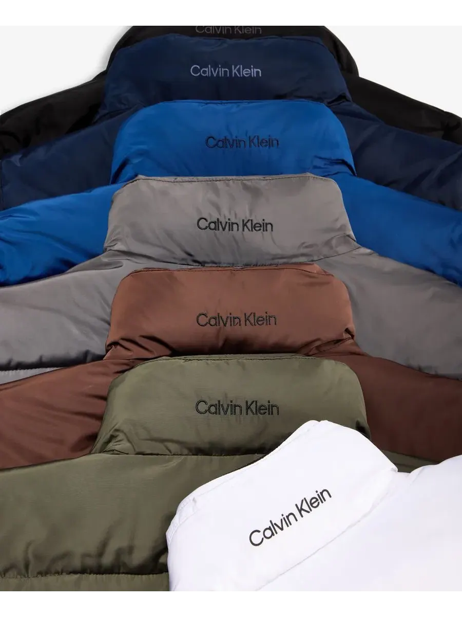 Куртка-пуховик мужская с воротником-стойкой Calvin Klein, Volcanic Ash — изображение 8 из 8