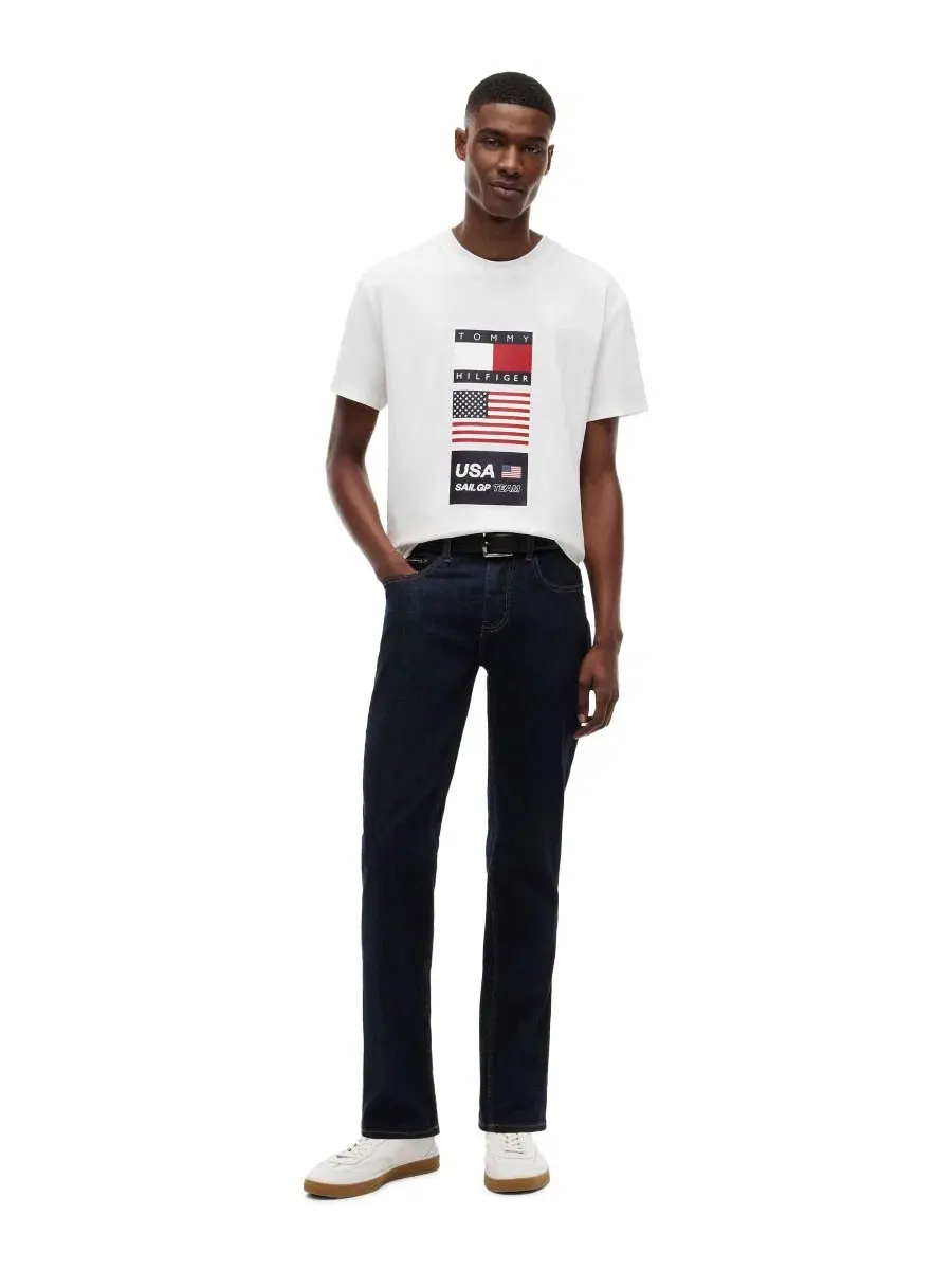 Футболка с принтом U.S. SailGP Flag Tommy Hilfiger — изображение 2 из 4, экру