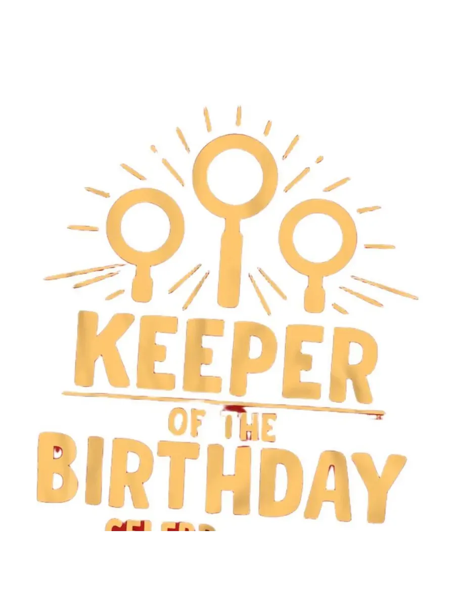 Мужская футболка с принтом Keeper Birthday Celebrations Harry Potter — изображение 2 из 3, красный