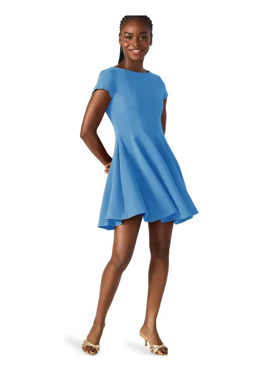 Платье-трапеция Nili Boat Neck Short-Sleeve Fit & Flare Steve Madden